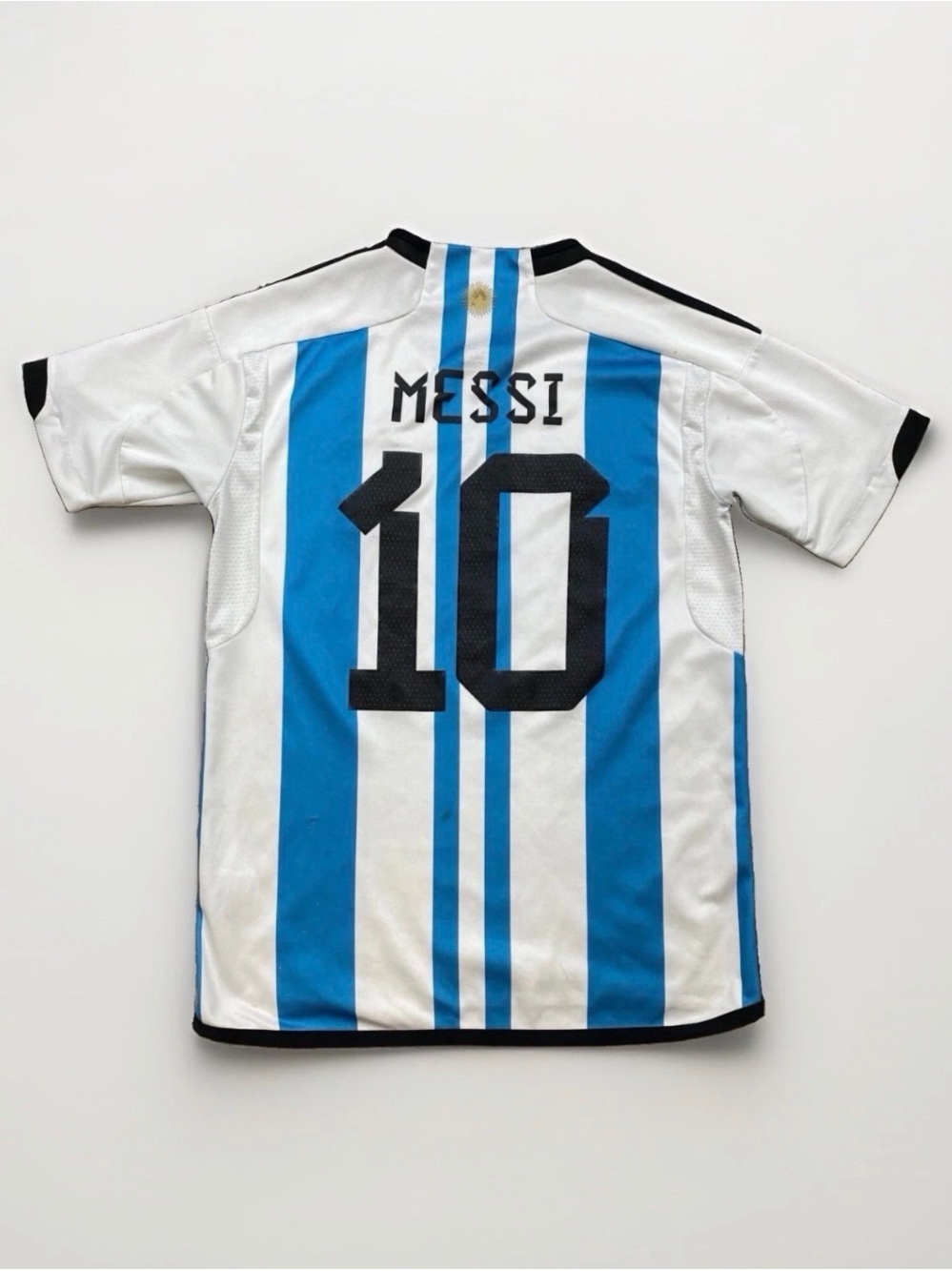 adidas Argentina Blue White Messi #10 Soccer Jersey
